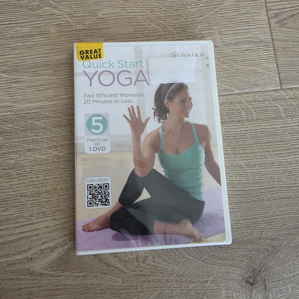 Gaiam Quick Start Yoga DVD 5 Practices Rodney Yee Kathryn Budig NEW